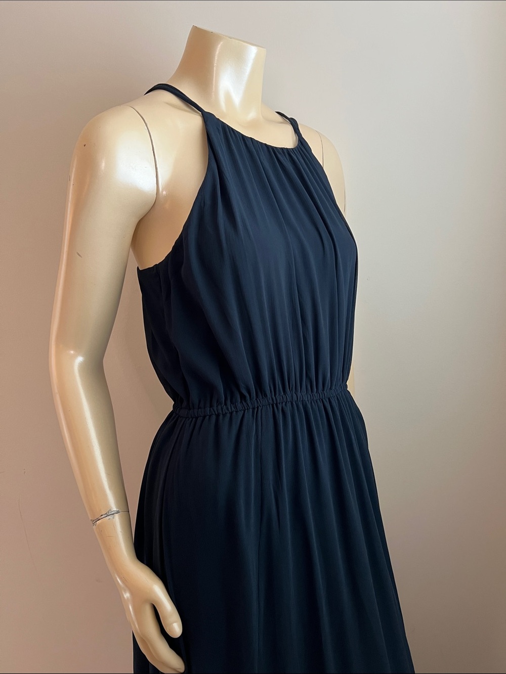 ❤️ Abercrombie & Fitch Navy Halter Maxi Dress